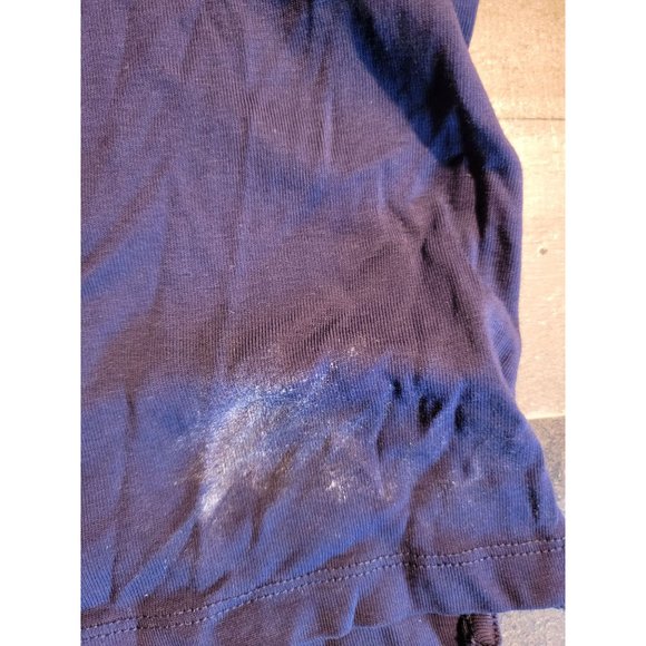 Youth navy quarter button up short sleeve shirt - Picture 2 of 4